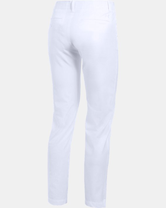 Women's UA Links Pants, White, pdpMainDesktop image number 4